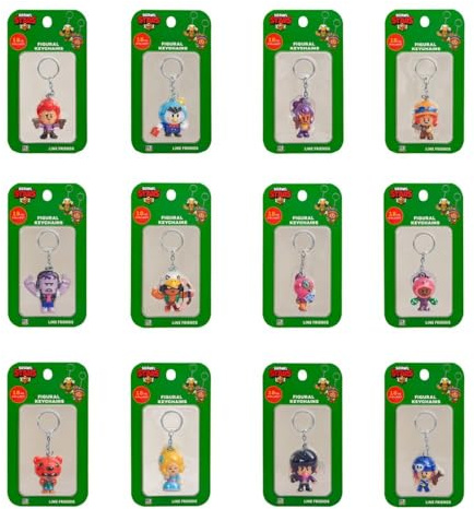 P.M.I. Brawl Stars Figural Keychains - 1 Pack (S1) (Random) (BRW8010)