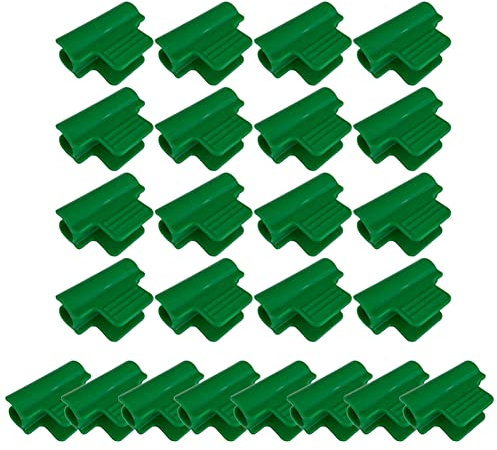 Clips pour tube de serre de diamètre 16mm colliers de serrage pour tuyau de jardin accessoires de film d'abri de jardin diamètre extérieur 16 mm piquets pour plantes clips en plastique pour serre (24)