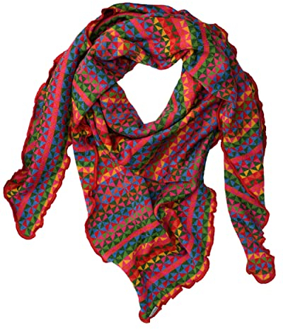 Invero, Merino Dreieckstuch Lorena, 100% Wolle (Karneval)