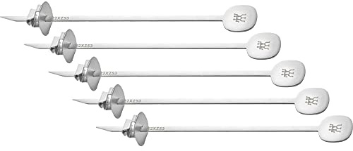 ZWILLING BBQ+ Spieß-Set aus Edelstahl, 5-teiliges Set, verstellbare Spieße, halten Lebensmittel an Ort und Stelle, 29,0 x 3,6 cm, spülmaschinenfest