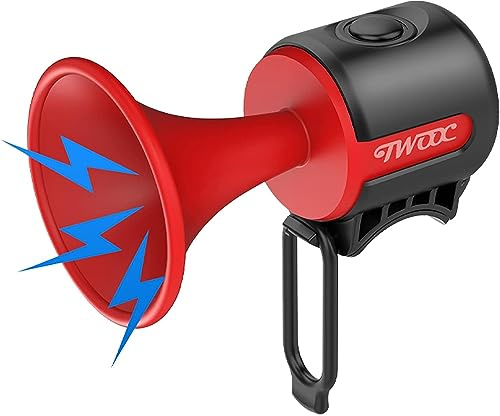 AaiLucky Clacson elettrico per bicicletta, 120 dB, campanello per bicicletta per adulti, allarme per manubrio, funzionamento a batteria da 300 mAh, impermeabile, facile da installare