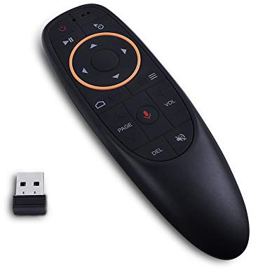 Koanhinn G10S Air Mouse Control remoto de voz 2.4G receptor USB para Android TV BOX PC Gyro Sensing Mini inalámbrico Remote