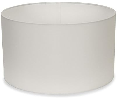 MiniSun | Medium Modern White Fabric Drum Light Shade | Lamp Shades, Home Décor & Improvement Essential | 35cm Shade Width