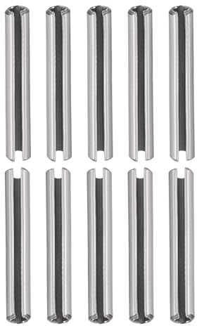 DTGN M2 x 25mm(DxL) Scanalato Molla Perno - 20pz - Ottimo per Casa Macchina Fissaggio - 304 Inox Acciaio Molla Tassello Tensione Rotolo Perno - Argento