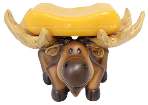 De Leon Collections Dekorative Seifenschale, 10,2 x 12,7 cm, Polyresin, Elch