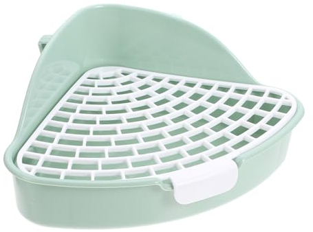 Milisten Kasten Kaninchentoilette Hamster klo hasentoilette kleine Tiertoilette Hase als Haustier Queen-Bettwäsche Kaninchenkäfig Meerschweinchen-Toilette Hasenzubehör Ecke Reinigungsmittel