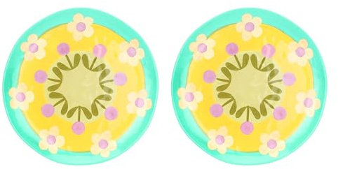 THUN Juego de 2 platos de postre de melamina Florianne Primavera