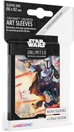 Gamegenic, Star Wars: Unlimited Art Sleeves – Mandalorian, Sleeve Color Code: Gray