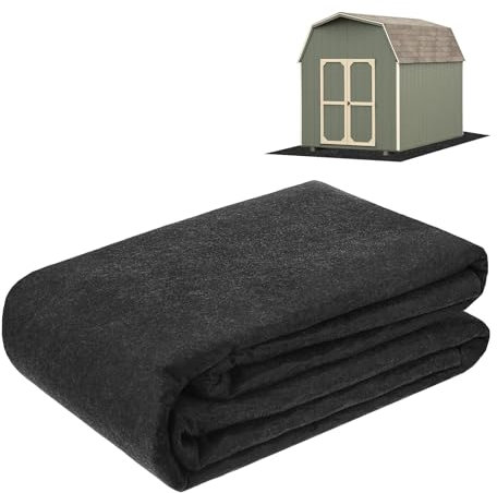 M METERXITY Outdoor Storage Shed Mat, 7x8.2 FT Waterproof Small Shed Flooring Mat for Patio Furniture Floor Protecting from Wear/Liquid/Dust/Oil, Non-Slip Carport Pad [Grey]