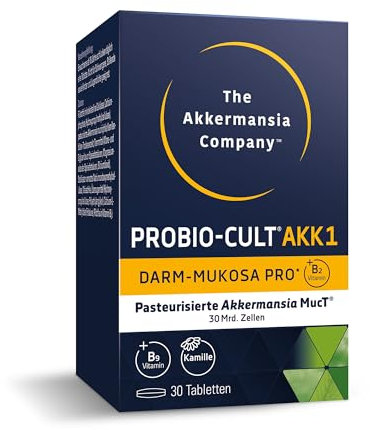 ProBio-Cult AKK1 Darm-Mukosa Pro mit 30 Mrd. pasteurisierten Akkermansia MucT® | 30 Tabletten | Für eine intakte Darmschleimhaut und -barriere | vegan, laktosefrei, glutenfrei