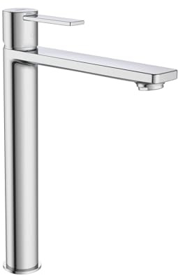 ROCA A5A345FC00 TARGA Grifo Monomando Lavabo con Caño Alto y Cold Start Cromo