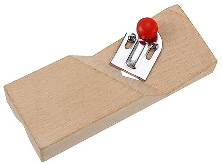 NUOBESTY 2 Pièces Plan de chanfrein finesse chanfreiner travail du bois avion garniture raboteuse Plan de main-d'œuvre pour le bois Braquier Manuel de chanfreinage en forme de V acier Beige