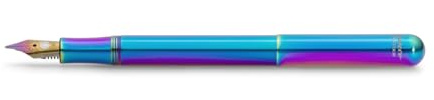 Kaweco COLLECTION Füllhalter Liliput Kolibri I Exklusiver Füllfederhalter aus Edelstahl in Regenbogenfarbe für Tintenpatronen mit bunter Stahlfeder 12,4 cm I Federbreite: EF (Extra Fein)