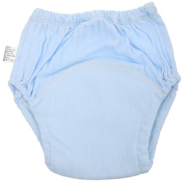 Atmungsaktive Trainingshose Windelhose für Neugeborene aus Baumwolle | 1 Stück, Blau, Waschbar und Wiederverwendbar, Bequeme Passform für Babys