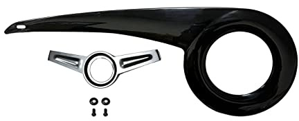 KiBcsLic Fahrradkettenschutz, 38 40T Schutz, Langlebige Fahrradkettenabdeckung, Fahrradteil Kettenschutz für Radfahren, Outdoor Fahrten, Camping, Schwarz