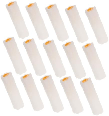 Juego de Mini Rodillos de Pintura de Repuesto 15 Piezas Blanco