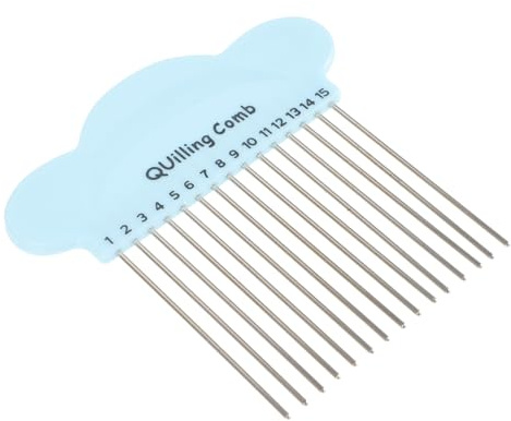UKCOCO Pettine per Quilling di Carta in Metallo e Plastica Resistente, Strumento Portatile per Lavori Fai da Te, Accessorio Creativo per Appassionati di Artigianato e Lavoretti Carta