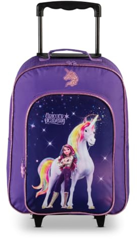 Noey & Lou Kinderkoffer Trolley Rucksack Brustbeutel Koffer Kinder Jungen Mädchen Fabrizio Weichgepäck (M1 Unicorn Ac, M1)