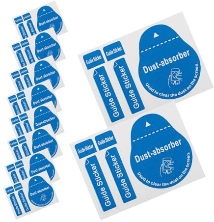 Kichvoe Absorbeur de Poussière 200 Pièces pour Écran de Téléphone et Tablette, Autocollants de Nettoyage en Papier Retire Poussière, Traces et Saletés