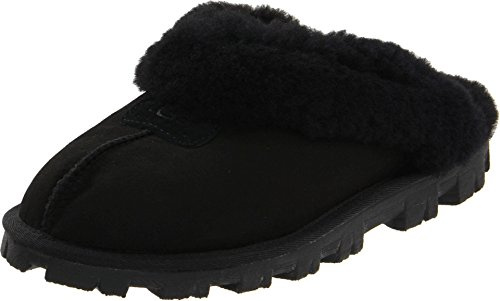 UGG Women's Coquette Slipper, Black, 07