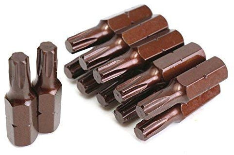 1-100 pièces Embouts Torx 1/4 x 25 mm T20 TX20 S2 20 pièces