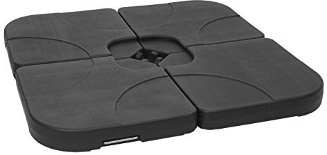 Mendler Sonnenschirmständer HWC-F78 für Bodenkreuz, befüllbar 100kg | Ampelschirmständer, Marktschirmständer