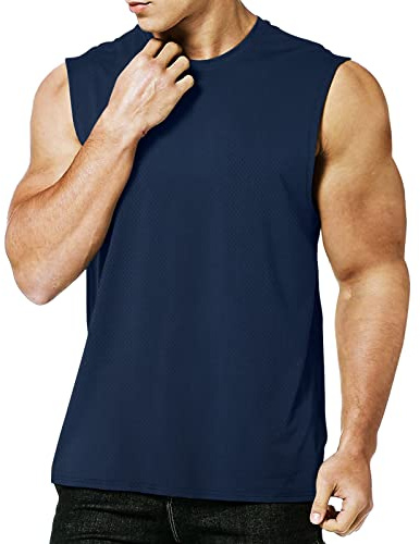 MEETYOO Ttirantes Hombre, Camisetas Sin Mangas Running Tank Top Gym para Fitness Deportes Vest