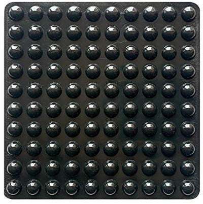 PTAPIPI 100er-Set Silikonpuffer Selbstklebend (8x4mm) Schwarz | | Rutschfeste Gummifüße & Anschlagpuffer für Möbel, Schubladen, Schränke und Elektronik | Elastikpuffer