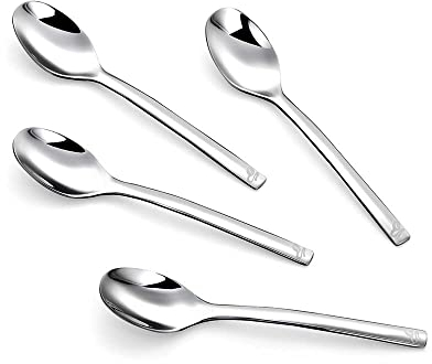 Tchibo Kaffeelöffel, 4-er Set Espresso Löffel, Edelstahl, Spülmaschinengeeignet