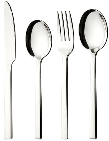 Innouse 48 Piece Stainless Steel Flatware Cutlery Set for 12, R