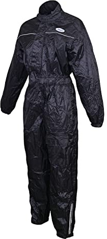 NORMAN Black Waterproof Coverall Overall Boiler Suit Workwear Boilersuit Men's Rain Suit (L)