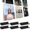 BiJun Lot de 6 supports muraux flottants en vinyle pour disques vinyles Noir