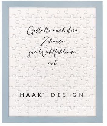 Haak Puzzlerahmen Miko Wellenblau Pastell Blau 37,5 X 98 cm Bilderrahmen für Puzzle Pastell Farben