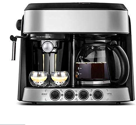 ZHJOPP Macchina per caffè Espresso con macinacaffè con sensore, Doppio di Riscaldamento, Pompa combinata. Macchina per caffè Espresso con Filtro