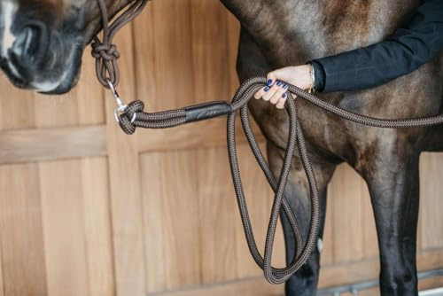 Kentucky - Dyon Trainingsführstrick mit abnehmbarem Karabinerhaken Braun WBD
