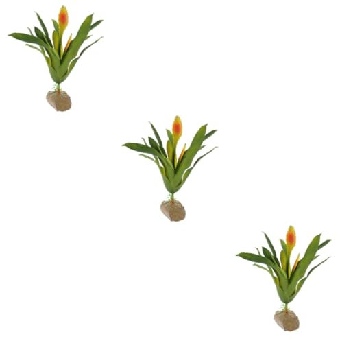 Yardwe 3 Stücke Leichte Dekorative Faux Pflanze Kompakte Aquarium Ornamente Aquarium Zubehör Für Haushalts Aquarien