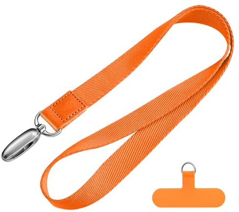 CHUQING Handykette Universal Handyband zum Umhängen Band für Handyhülle Phone Lanyard Handy Umhängeband Orange