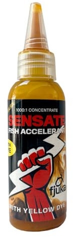 Fjuka 50ml Yellow Sensate Fish Accelerant Bait Dye| Instant bait boost| Colours + attracts fast