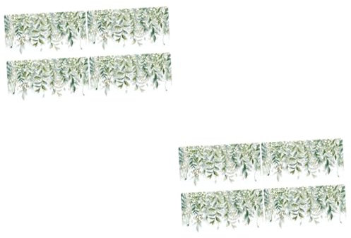 SHINEOFI 2 series Decoración De Pared De Pvc Con Hojas Pegatinas De Pared Calcomanías De Hojas Papel Tapiz Texturizado Autoadhesivo Enredaderas Calcomanías De Follaje 2 piezas*2