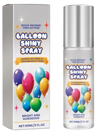 Globos Brillo Aerosol | Globo Blanqueador Spray 60 ml – Brillante Globo Decorativo Blanqueador para Ceremonias Celebraciones Viajes Hogar y Eventos