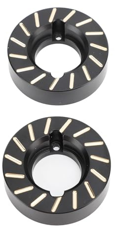 HUIOP Contrepoids D'articulation de Roue en Laiton Lourd 2 Pièces, Antirouille avec Longue Durée de Vie, Compatible SCX10 II 90046.Ajoutez de la stabilité et du Poids pour Une