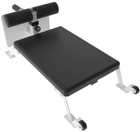 Garvee Nordic Curl Bank Verstellbar, Nordic Hamstring Trainer Heavy Duty, Nordic Bench Mit Stahlrahmen, Rollen & Dicker Polsterung, Belastbar Bis 204 kg, Für 25 mm & 50 mm Hantelscheiben, Home Gym