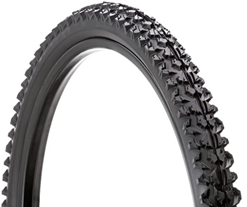 Schwinn Replacement Bike Tire, 24 x 1.95 Inch Folding Mountain Bike Tire, High Traction Knob, Durable Steel Bead Construction, Puncture Guard, Replacement for 24 Inch Mountain Bicycles