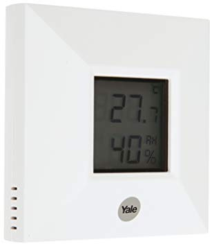 Yale 60-A300-00RS-SR Temperature and Humidity Sensor, White