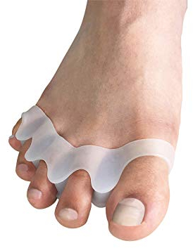 scarlet health | Zehenspreizer »Spreader III«; 1 Paar (2 Stück) Gelstütze aus weichem Silikon; 5-Zehenspreizer bei Hallux Valgus, Hammerzehen, Ballenzehen