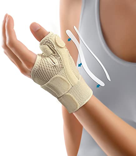 INSTINNCT Wrist Thumb Support Brace, Fully Adjustable Thumb Brace for Men and Women, Thumb Flexible Splint for Tendonitis and Thumb Pain & Injury, Fits Both Right Hand and Left Hand