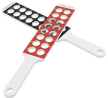 Optische Retinoskopie Rack Objektiv Set Die schnelle Untersuchung von Dioptrien von Brillen 2 Bars 32 Linsen Kugel Kunststoffstange Ophthalmische Ausrüstung Refraktion Inspektion