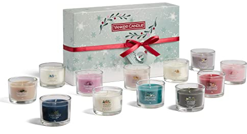 Yankee Candle Geschenkset | 12 duftende gefüllte Votivkerzen | Snow Globe Wonderland Kollektion