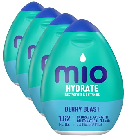 MiO Sport Berry Blast Liquid Water Enhancer Drink Mix (1.62 fl oz Bottle) (Pack of 4)