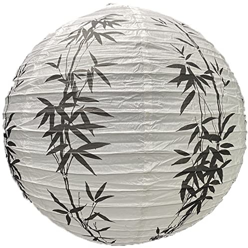 Ericetion 16 -Zoll -papierlaterne Bambus Runde Lampe Schatten Chinesische Orientalische Style Light Restaurant Hochzeitsfeier Home Decor Geschenke
